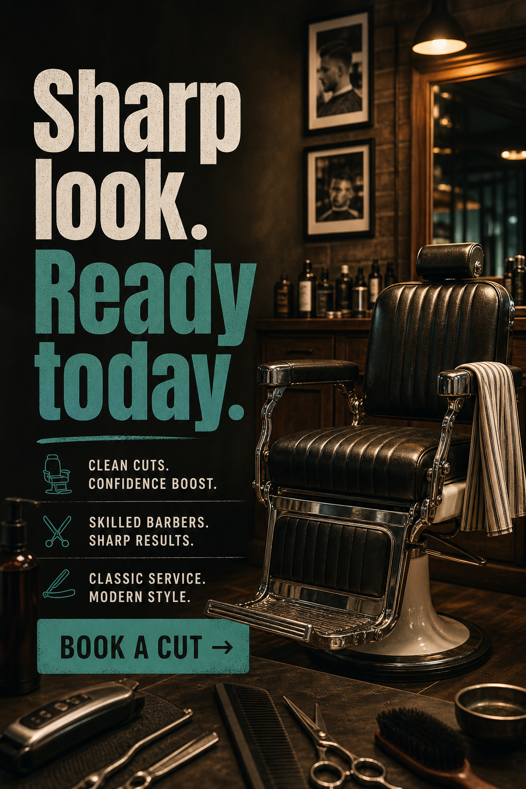 Barbershop ad creative