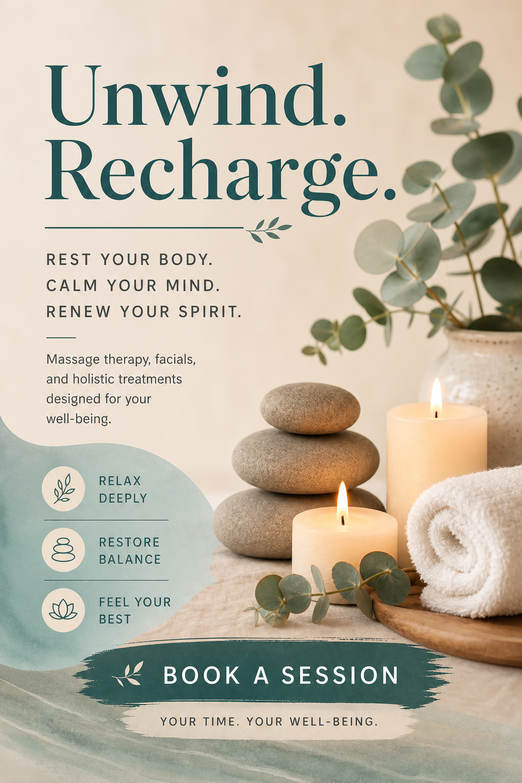 Spa ad creative